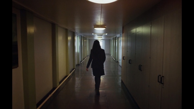 Video Reference N1: darkness, light, snapshot, lighting, hall, house, girl, shadow, floor, night, Person