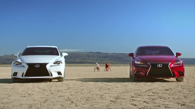 Video Reference N10: Land vehicle, Vehicle, Car, Automotive design, Lexus, Lexus is, Automotive exterior, Mid-size car, Sky, Bumper