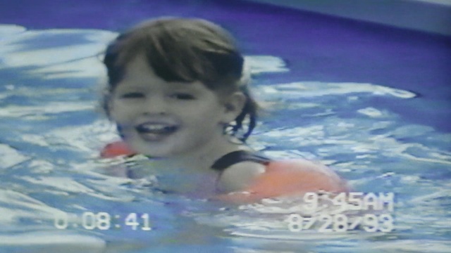 Video Reference N3: swimming, swimmer, water, swimming pool, fun, leisure, recreation, water sport, toddler, girl, Person