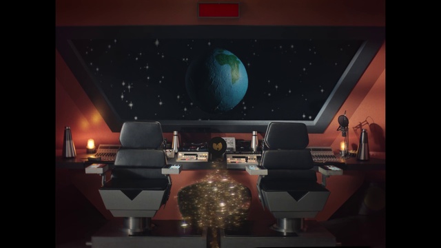 Video Reference N2: Sky, Space, Room, Design, Architecture, Screenshot, Animation, Night, Interior design, Table