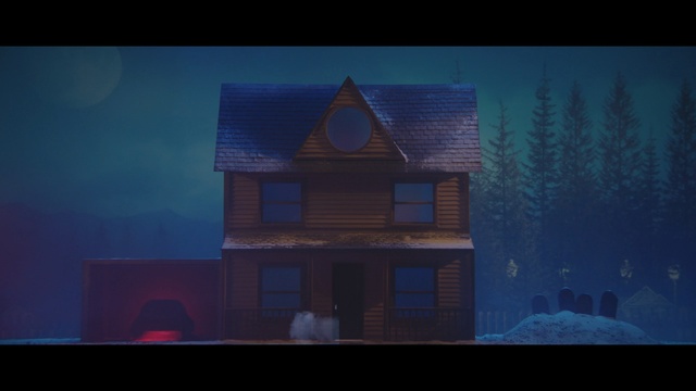 Video Reference N6: House, Blue, Sky, Screenshot, Property, Home, Atmosphere, Atmospheric phenomenon, Architecture, Snapshot