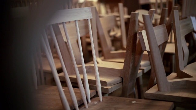Video Reference N16: Chair, Wood, Furniture, Room, Architecture, Person