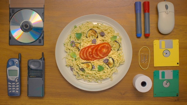 Video Reference N2: Food, Cuisine, Dish, Ingredient, Meal, Spaghetti, Chinese noodles, Vegetarian food, Instant noodles, Food group