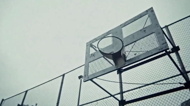 Video Reference N8: Net, Basketball, Architecture, Black-and-white, Mesh, Sport venue