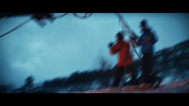 Video Reference N1: sky, blue, atmosphere, darkness, cloud, screenshot, extreme sport, adventure, geological phenomenon, tree