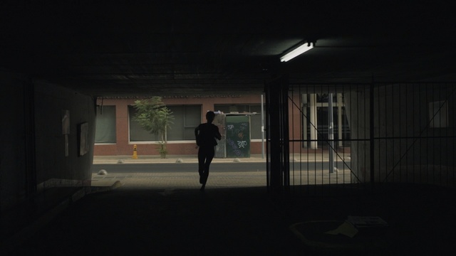 Video Reference N1: Black, Darkness, Standing, Light, Snapshot, Night, Architecture, Atmosphere, Shadow, Photography, Person