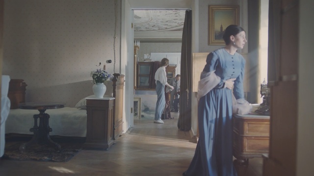Video Reference N3: photograph, room, dress, gown, girl, outerwear, window, house, interior design, haute couture