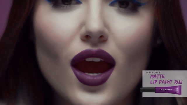 Video Reference N7: Lip, Face, Nose, Eyebrow, Cheek, Purple, Lipstick, Chin, Skin, Close-up