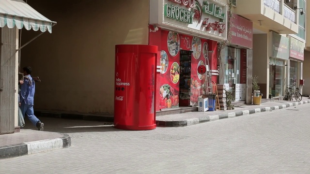 Video Reference N5: Red, Post box, Street, Building, Facade