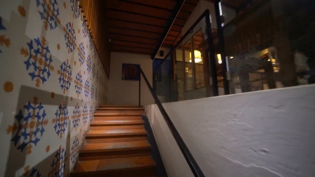 Video Reference N1: Architecture, Building, House, Stairs, Room, Handrail, Floor, Wood, Ceiling, Interior design