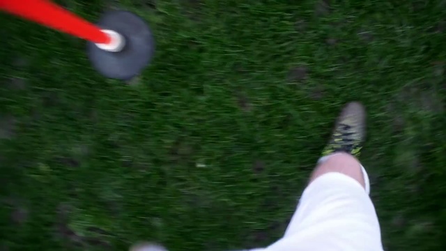 Video Reference N13: Lawn, Green, Grass, Grass, Plant, Artificial turf, Person