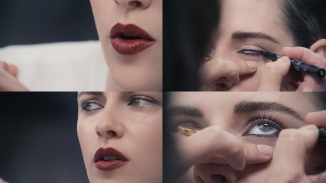 Video Reference N13: eyebrow, lip, beauty, eye shadow, eyelash, cheek, chin, lipstick, cosmetics, close up, Person