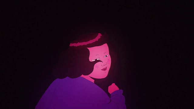 Video Reference N10: Red, Pink, Illustration, Animation, Font, Magenta, Graphic design, Fictional character, Art, Night