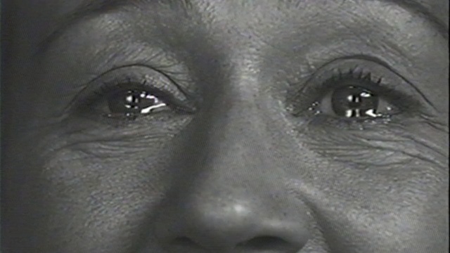 Video Reference N5: face, eyebrow, nose, facial expression, skin, eye, black and white, eyelash, forehead, close up