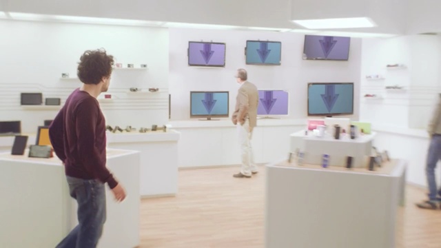 Video Reference N1: purple, exhibition, furniture, interior design, art exhibition, Person