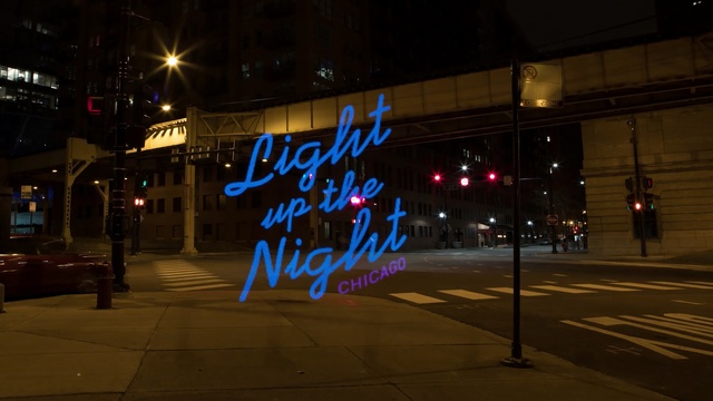 Video Reference N0: night, light, lighting, city, darkness, street, downtown, signage, midnight, sky