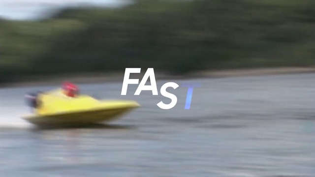 Video Reference N5: Water transportation, Drag boat racing, Hydroplane racing, Boating, Vehicle, Recreation, Speedboat, Powerboating, Yellow, Sports