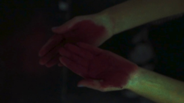 Video Reference N1: Finger, Green, Black, Hand, Red, Pink, Close-up, Arm, Lip, Joint