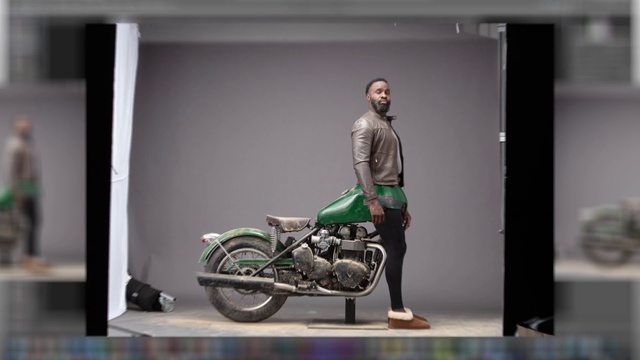 Video Reference N1: Green, Vehicle, Motorcycle