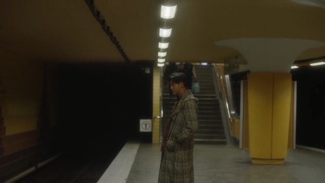 Video Reference N2: tourist attraction, public transport, darkness, subway, ceiling, hall, daylighting, Person