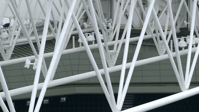 Video Reference N3: structure, architecture, line, daylighting, angle, steel, building, Person