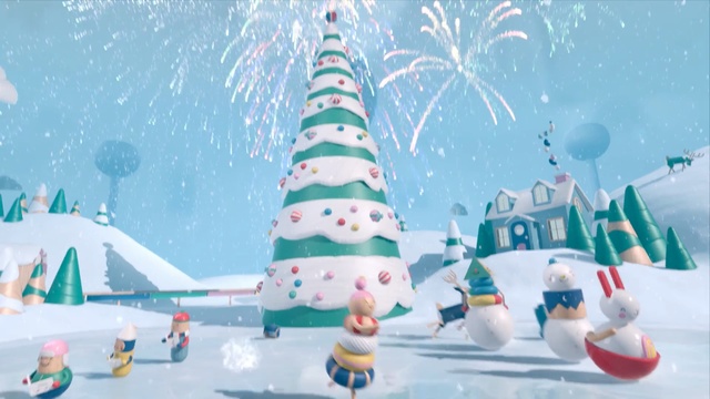 Video Reference N3: Christmas, Winter, Tree, Christmas tree, Christmas eve, Illustration, Snow, Fir, Architecture, Snowman