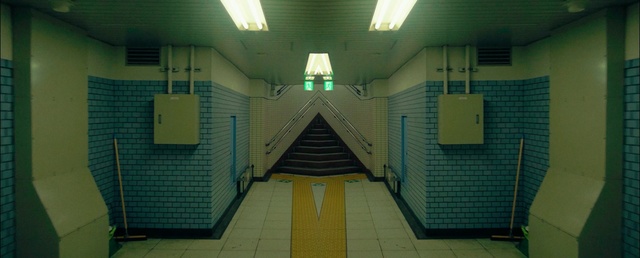 Video Reference N0: architecture, light, snapshot, lighting, metropolitan area, daylighting, symmetry, subway, angle, hall, Person