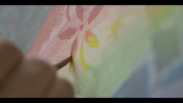 Video Reference N1: Close-up, Leaf, Finger, Watercolor paint, Hand, Flower, Plant, Photography, Art, Painting