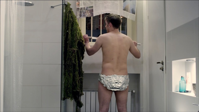 Video Reference N1: Shower, Barechested, Male, Room, Muscle, Briefs, Leg, Photography, Underpants, Plumbing fixture
