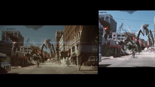 Video Reference N1: sky, urban area, screenshot, city, winter, street, tree, computer wallpaper