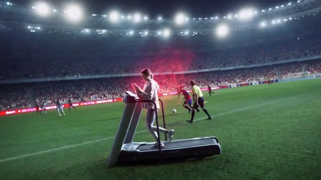 Video Reference N1: Atmosphere, Sports equipment, Plant, Sky, Light, Soccer, Player, Ball game, Fan, Grass