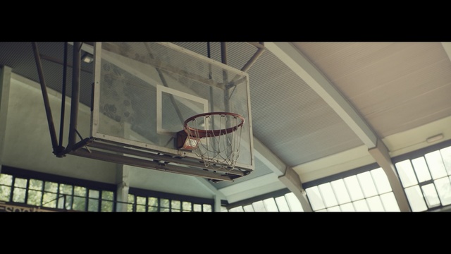 Video Reference N3: Basketball, Basketball hoop, Iron, Ceiling, Daylighting, Basketball court, Architecture, Net, Window, Metal