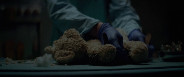 Video Reference N1: Teddy bear, Human, Organism, Toy, Human body, Leg, Photography, Stuffed toy, Darkness