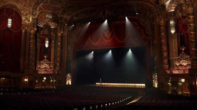 Video Reference N1: Stage, Theatre, heater, Auditorium, Light, Building, Lighting, Architecture, Movie palace, Music venue