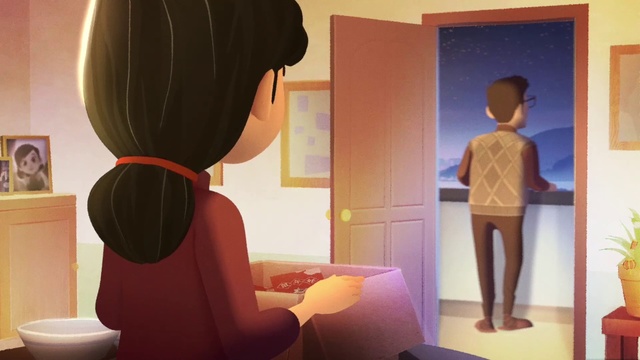 Video Reference N5: Hair, Hairstyle, Neck, Room, Child, Animation, Photography, Interior design, Toddler, Back