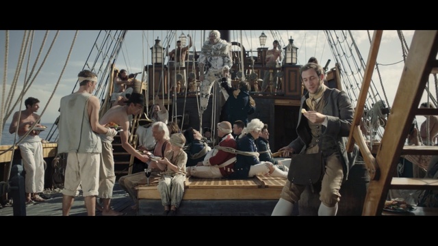 Video Reference N8: sailing ship, screenshot, vehicle, crew, recreation, fluyt, Person