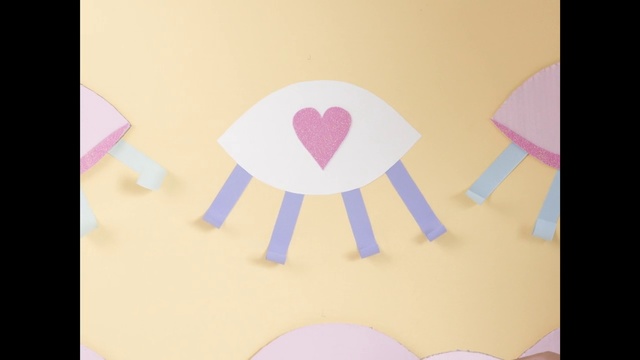 Video Reference N1: Pink, Paper, Heart, Illustration, Font, Construction paper, Paper product, Art paper, Love, Art