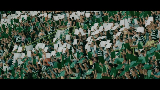 Video Reference N1: Green, People, Crowd, Fan, Audience, Design, Uniform, Pattern, Font, Stadium, Person