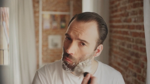 Video Reference N0: hair, facial hair, beard, chin, moustache, neck, lip, Person