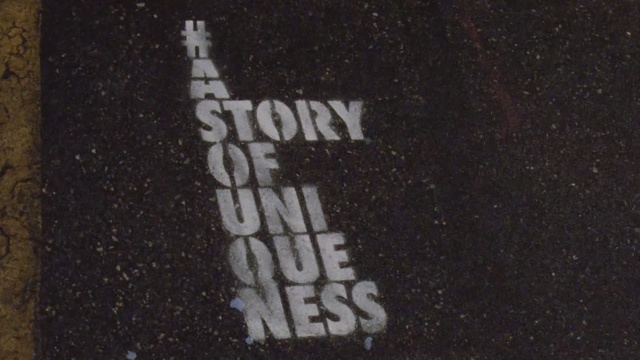 Video Reference N2: text, font, asphalt, night, darkness, space, chalk, road surface, computer wallpaper, midnight, Person