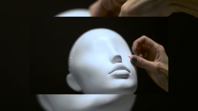 Video Reference N1: Face, Head, Mouth, Lip, Mask, Headgear, Art, Sculpture, Masque, Mannequin