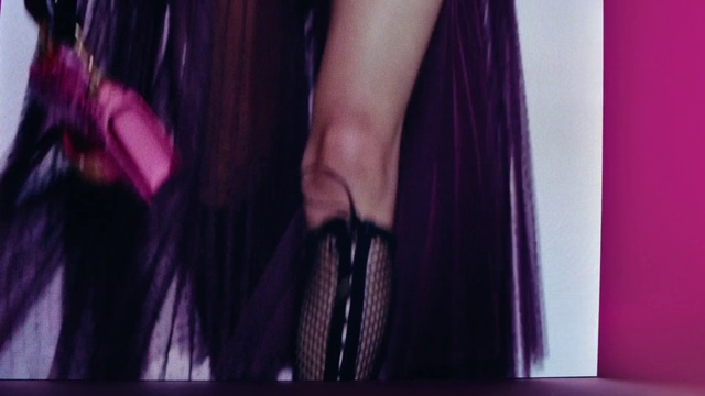 Video Reference N3: Violet, Purple, Pink, Fashion, Magenta, Hand, Leg, Dress, Long hair, Performance