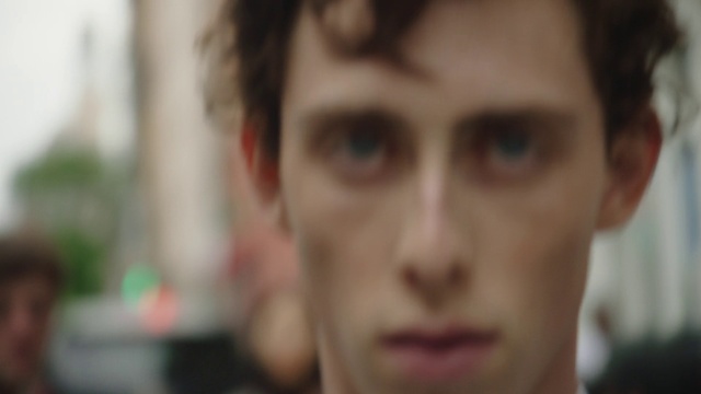 Video Reference N0: Face, Eyebrow, Hair, Cheek, Nose, Forehead, Skin, Lip, Facial expression, Chin, Person, Looking, Camera, Front, Close, Blurry, Photo, Woman, Red, Sitting, Wearing, Man, Food, Holding, Young, Closeup, White, Standing, Shirt, Pink, Eyes, Brush, Pizza, Plate, Blue, Human face, Selfie, Portrait, Jaw, Staring, Blur