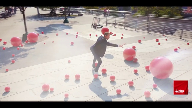Video Reference N5: Pink, Balloon, Footwear, Fun, Games, Architecture, Recreation, Leisure, Play