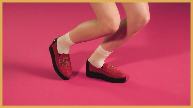 Video Reference N2: Footwear, Pink, Shoe, Red, Human leg, Leg, Joint, Orange, Ankle, Magenta, Person, Woman, Racket, Holding, Female, Yellow, Player, Lady, Ball, Girl, Court, Standing, Young, Ready, Playing, Wearing, Black, Blue, Game, Swinging, Purple, White, Sign, High heels, Sandal, Text, Knee, Thigh, Feet, Boot, Sock, Calf, Basic pump, Toe, Court shoe, Heel, Legs, Dancing shoe, Dance, Ballet flat, Athletic shoe, Stocking, Undergarment, Brassiere, Miniskirt, Limb, Leotard