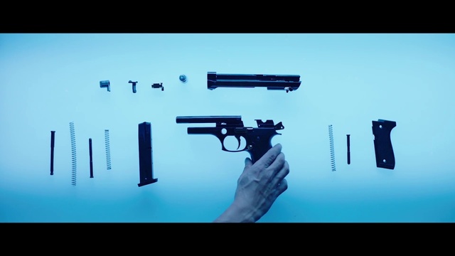 Video Reference N0: Gun, Firearm, Trigger, Gun barrel, Airsoft gun, Line, Air gun, Gun accessory, Font, Ammunition