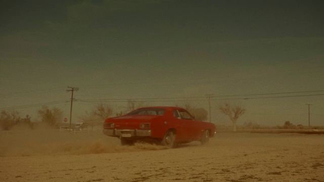 Video Reference N1: Vehicle, Car, Dust, Sand, Landscape, Drifting, Plain, Snow, Rallycross, Muscle car