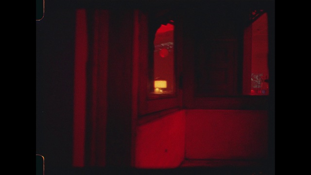 Video Reference N2: Red, Light, Lighting, Room, Stage, Darkness, Automotive lighting, Photography, Curtain, Textile
