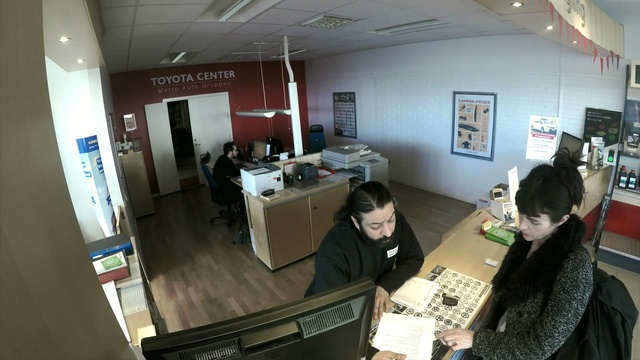 Video Reference N1: Job, Photography, Office, Building, Interior design, Room, Fisheye lens, Person
