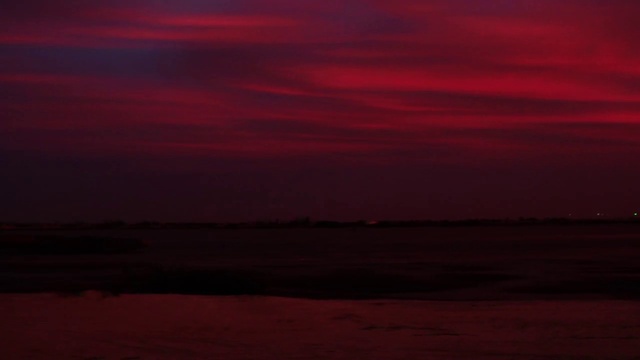 Video Reference N3: Afterglow, Sky, Red sky at morning, Horizon, Red, Black, Dusk, Sunrise, Evening, Celestial event